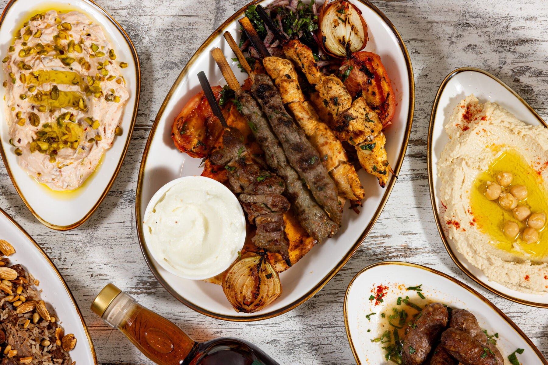Lebanese dishes at Gebran
